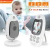 Camera VB610 Baby Monitor inomhus trådlöst 2.4 '' Display Skärmsäkerhetsskydd Kamera tvåvägs ljudvideoövervakning