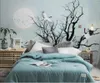 Fonds d'écran Fond d'écran personnalisé Mural Home Decor Nordic Bird Bird européen Style TV Backs Wall salon chambre 3D