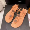 Hete zomers sandaal casual bodem sandalen voor vrouwen met uitgeholde buckle dames strand sandalen zacht opgeloste visgraatband sandaal 240228