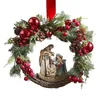 クリスマスのための装飾花の人工花輪ガーランド装飾ドアウォールファームコートヤード窓
