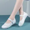 Buty swobodne Mary Janes skórzana kobieta białe mieszkania poślizg na lolicie soft kawaii dziewczyny wiosna letnie zapatillas