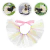 Hondenkleding paas huisdier jurk kostuum puppy kraag tutu rok