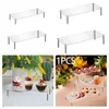 Storage de cuisine Rangelique Affichage en acrylique Riser Dessert Bakery Stand Rack Clear Showcase for Cupcake Figures Cake Cosmetics Bijoux