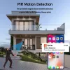 Doorbell 1080P TUYA Video Doorbell 100% Wireless 166 ° Wide Angle Field of View Phone Door Bell Cam PIR Motion Detection Work with Alexa