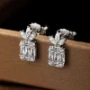Earrings DIMINGKE 100%S925 Silver Super Flash Zirconium Diamond Earrings Women's Fine Jewelry Wedding Party Birthday Gift