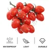 Party Decoration Simulated Fruit Skewers Foam Fake Props Faux Cherry Tomatoes Decor Raspberry Stems Models