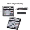 Mixer BMG06D 6 -kanaler Mixing Console 16 DSP BluetoothCompatible Audio Mixer USB Interface 48V Professional Audio Equipment