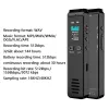 Recorder Dictaphone Voice Recorder 32GB Stereo Audio Recorder With Playback USB Rechargeable Sound Audio Recorder Dictaphone Recording