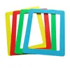 Frames 5pcs PO Cadre Picture Stickers Magnitic DIY Refrigerator Decor pour la maison (couleur aléatoire)