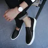 Casual Shoes Men Fashion Sneakers Breathable Soft Walking Footwear Slip-on Loafers Business Genuine Leather Lazy