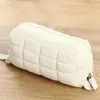 Cosmetic Bags Pillow Shape Bag Multifunction Quilted Simple Pen Pouch Large Capacity Creative Pencil Box Cotton For Outdoor Travel