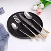 Diny Sets High End Western Cuisine Knives Forks Lepels El service Steak verdikt roestvrij staal en