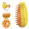 Appareils pour chiens chat Brosse de vapeur de vapeur électrique poil de pulvérisation 3 in1 cuiseur de vapeur pour massage du toilettage de animaux de compagnie enrichissant et lâche