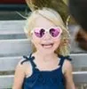 Lunettes de soleil pour enfants Nouvelles filles Love Heart Lunes de soleil Enfants Lunes de plage Kids Adumbral Peach Sun Sunes A33945236732