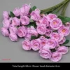 10pcs Serie viola Silk Flower Plant Leaf Mistr Erba Fare Regola Floral Row Material Materials Articolo Bouquet 240328