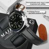 Maikes 1pc Fashion Men Women 18mm 20mm 22mm 24mm Cowhide Leather Strap Black Business Watch Band Universal 240320