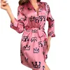 Женская одежда для сна Женщины модные заботливые пижамы с кружевными ванными комнатами можно носить внешню