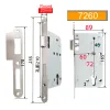 Lock 7255 Sicherheitstürverriegelungskörper Mechanischer Schloss Fingerabdruck Smart Lock Lift Griff zum Sperren 7260 Runde Platte benötigt 32 mm Zylinder