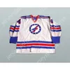 GDSIR Custom White 4 Spokane Flyers Hockey Jersey New Top Ed S-M-L-XL-XXL-3XL-4xl-5xl-6xl