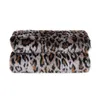 Filtar lyxig leopard faux päls filt sängkläder dekoration hem och kast täcker soffa kontor tupplur bekvämt täcke