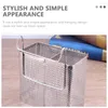 Kitchen Storage 2 Pcs Wall Mount Baskets Hanging Chopstick Holder Spoon And Fork Ware Organizer Tableware Cutlery Stainless Steel