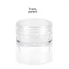 Speicherflaschen 100pcs 2g/5g/10g leere kosmetische Make -up -Jar -Töpfe Probe Lidschattencreme Lippen Kunststoff Container Transparent