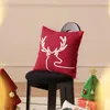 Pillow Christmas Light Luxury Cross-border Amazon Home Snowflake Reindeer Cover Does Not Contain Core