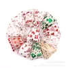 Gift Wrap 50Pcs/lot Christmas Bronzing Cotton Bags Drawstrings Jewelry Display Packing Xmas Party Favor Candy 10x14/13x18cm
