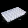 28 grilles Boîte de rangement en plastique scellé Protable Hygiène hebdomadaire Affaire des pilules amovibles ACCESSOIRES D'ART Nail