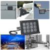 Accessoires 12 LED Illuminateur Light CCTV 50m IR infrarouge Vision nocturne Éclairage auxiliaire Emplacement extérieur pour la CCTV CAME DE SURVEILLANCE