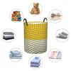 Tvättväskor Sun Flower Mönster Korg Collapsible Geometric Abstract Clothing Hamper Toys Organizer Lagringsbink