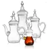 Wine Glasses Heat Resistant Clear Borosilicate Glass Arabic Turktsh French Moroccan Teapot Set With Infuser 1000ml