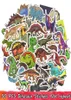 50 PCS Dinosaur Animal Stickers Bomb Decals Educational Toys for Kids Room Decor Gifts DIY Macbook Laptop Luggage Skateboard Water1934325