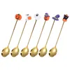 Scolle di caffè Spoon in stile Halloween Multipurpo argento argenteria per utensili in acciaio inossidabile per cena in metallo