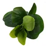 Dekorative Blumen Promotion!Kleine künstliche Geigenblattbaum 11inch Faux Ficus lyrata für Home Wedding Courtyard Innen- und Außenbereich