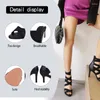 Chaussures de danse dkzsyim femmes tissu élastique latin talons minces pour femmes femme salsa salon