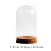 Vases Portable Preserved Flower Glass Display Case Elegant Dome Cover For Weddings Decoration