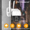 System 10ch 4K PTZ WiFi IP System kamery 10x Zoom Outdoor bezprzewodowy zestaw NVR Kolor Nocny widzenie CCTV Surveillance Camera Zestaw 8ch