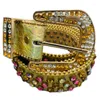 Belts Rhinestones Belt Western Cowgirl Bling Studded Leather Crystal Diamond