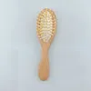 Nouveau bébé soin pur en laine naturelle bébé brosse en bois brosse brosse brosse de cheveux brossage nouveau-né brosse infantile peigne masseur