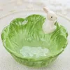 Dinnerware Sets Ceramic Easter Bowls Cabbage Shaped Serving Salad Bowl Fruit Dessert Breakfast Cereal Kitchen Tableware