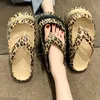 Hausschuhe Mode Leopard Eva Flip Flops für Frauen Sommer 2024 Clip Toe Plattform Frau weiche einzige Slip Beach Rutschen Sandalen