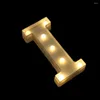 Decoratieve beeldjes 16/22cm DIY LUMINE LICHTEN LED LIDE NACHT LICHT Creatieve letters Alfabet Number Batterij Lamp Romantisch feest