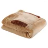 毛布USB電気毛布フランネル加熱パッドヒーターサーマルウォーマーウォーマーハンド洗える冬の膝足のボディマット