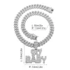 Pendant Necklaces Blingbling 90 BABY Hip Hop Necklace Alphabet Classic Solid13mm Chain For Men And Women