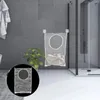 Tvättpåsar 2 PCS Basket Hanging Bag Liten Mesh Design Sock Washable Hamper Liner Polyester Net kläder Travel Stora