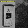 Intercom RFID Video Door Intercom Entry System Kit Wired Video Doorbell Phone IR Camera Waterproof Call Panel for Home with 125KHz Tags