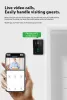 Door sem fio Video Doorbell Wi -Fi Outdoor Smart Home Tuya 1080p HD Wired IR Audio Video Intercom Porta Bell IP Câmera para apartamento