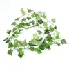 Fleurs décoratives 6pcs plante suspendue artificielle fausse vigne Ivy Leaf Greenery Garland Garden Fence extérieur décor