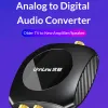 Convertitore Unnlink Analogico al convertitore audio digitale 96kHz 2RCA a SPDIF Optical Toslink Coassiale per amplificatore subwoofer per altoparlanti soundbar